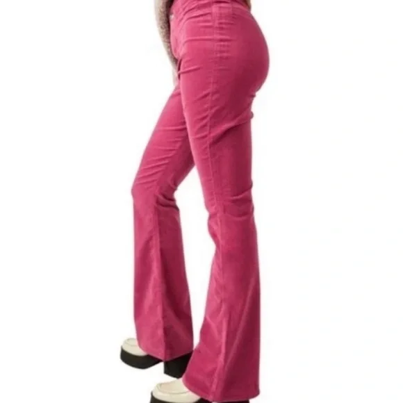 We The Free Pink Flare Jeans - Picture 3 of 8